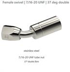 BQ FEMALE -4 JIC 45° STAINLESS STEEL