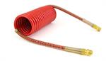 TUBE DOT COIL HOSE RED 15 FT